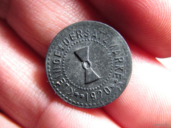 Германия. 1 пфенниг.1920.Город Мюльхаузен. С 20 копеек. Распродажа коллекции. Смотрите другие лоты.