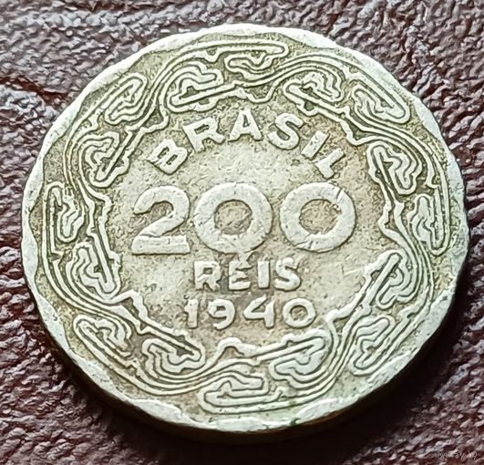 Бразилия 200 реалов, 1940     ( 1-4-5 )