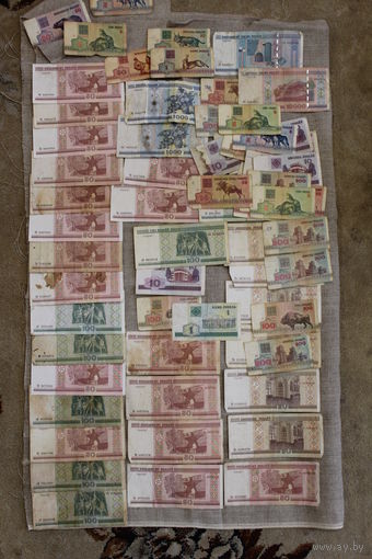 Коллекция банкнот РБ образца 1992-2000 гг