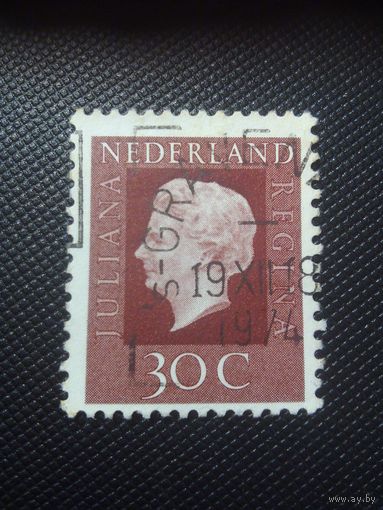 Нидерланды. Стандарт. 1972г. гашеная