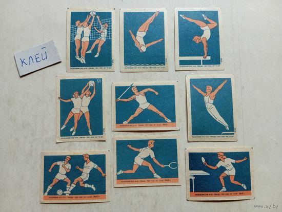 Спичечные этикетки ф.Победа. Спорт. 1962 год