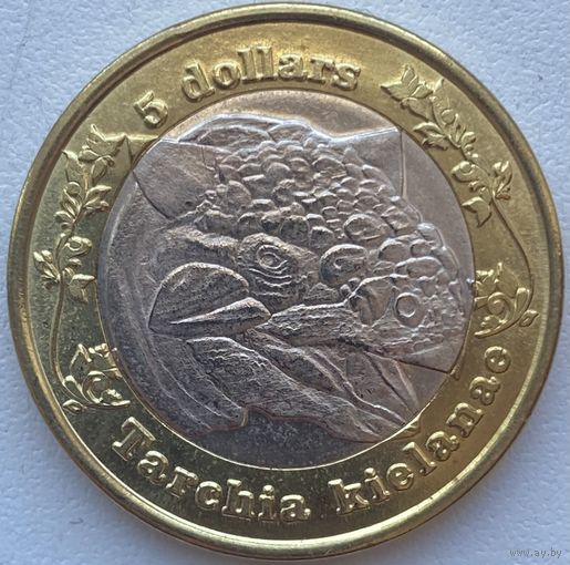 Родезия 5 долларов 2018 г. Динозавр Тархиа