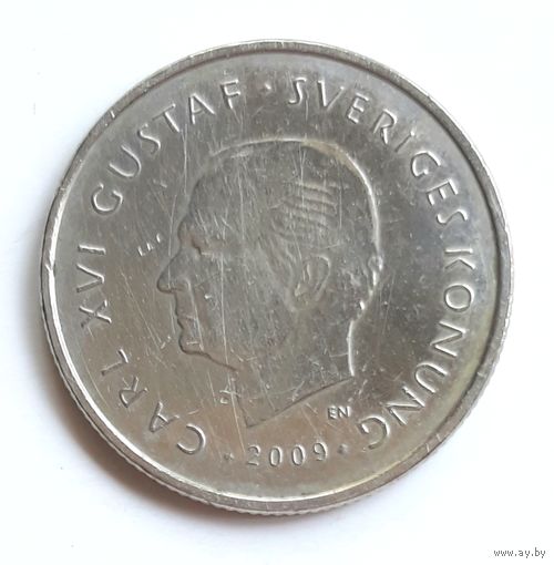 Швеция. 1 крона 2009 г. Юбилейная