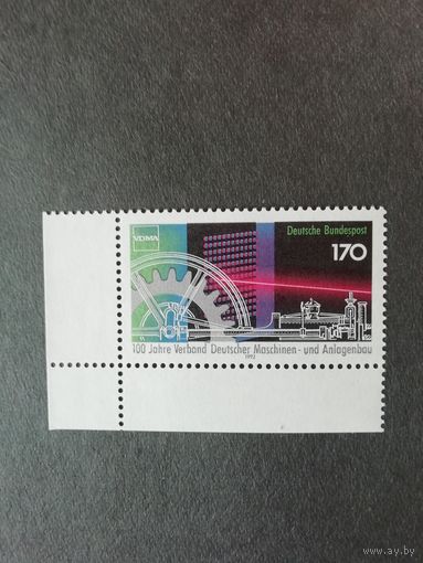 Германия. 1992 Марка "100 лет комбинированному производству машин и оборудования" (чистая**) Mi.1636 каталог 2.40 евро