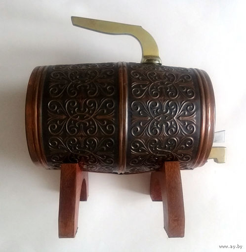 Боченок для пива, медь, дерево, СССР с рубля