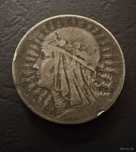 5 злотых 1933 г.  Польша. (2)  Ядвига.  Серебро. ЛЮКС