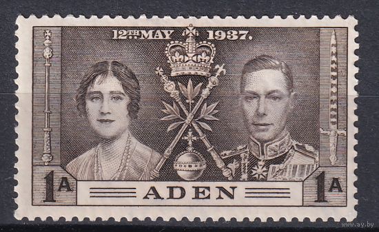 29.BrKS. Великобритания. Колонии.  Аден. Коронация Георга VI и Елизаветы. 1937 г. 1a. Mi.#13.