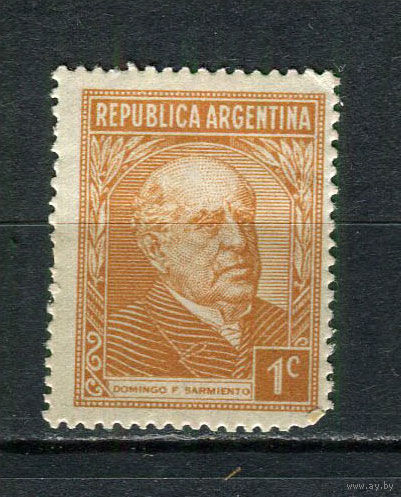 Аргентина - 1935/1946 - Доминго Фаустино Сармьенто 1С - [Mi.400] - 1 марка. MLH.  (Лот 6FP)-T25P25