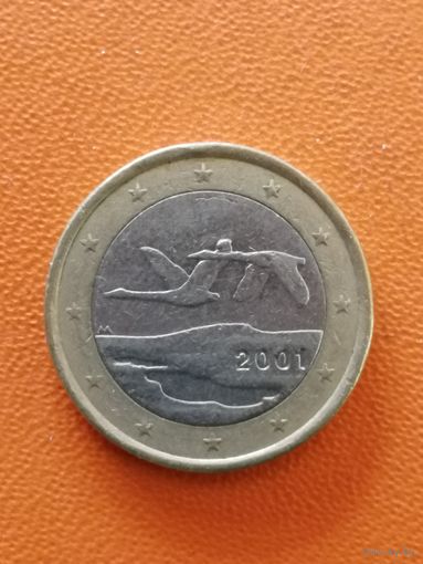 Финляндия 1  евро, 2001 год, KM# 104