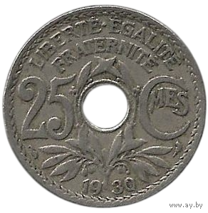 Французская Республика (Франция). 25 сантимов 1930