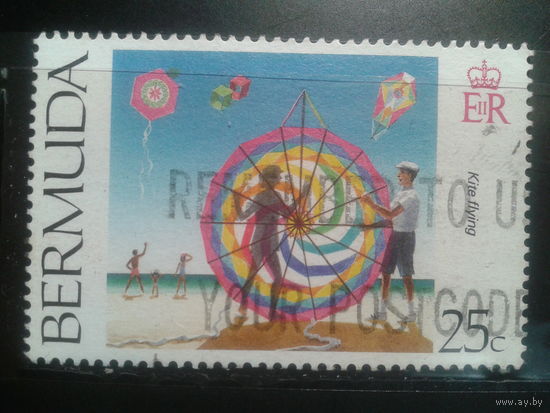 Бермуды, колония Англии, 1995. Запуск воздушного змея