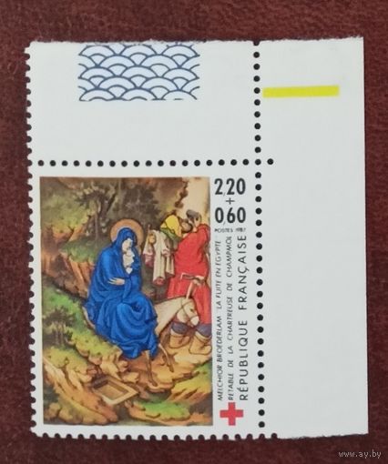 Франция** живопись бегство в Египет  полная серия без наклеек и их следов