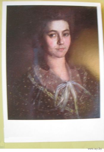 Неизвестный художник. СССР Киев Женский портрет.1981