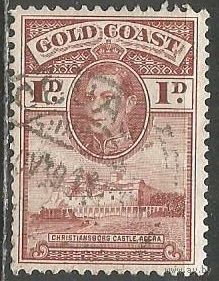 Золотой берег. Король Георг VI. Крепость Кристиансберг. 1938г. Mi#106.