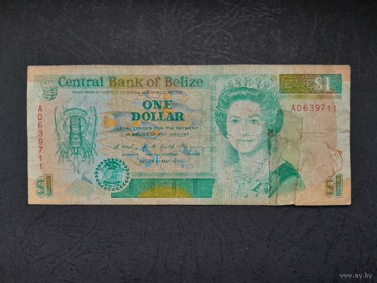 1 доллар 1990 года. Белиз . Распродажа