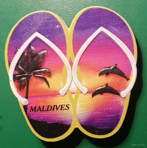 Магнитик на холодильник. Мальдивы