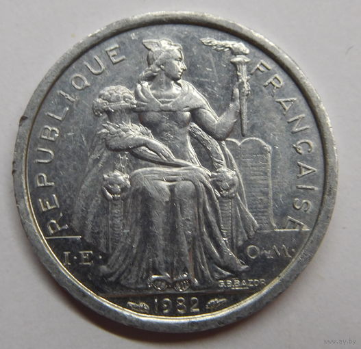 Французская Полинезия 1 франк 1982 г