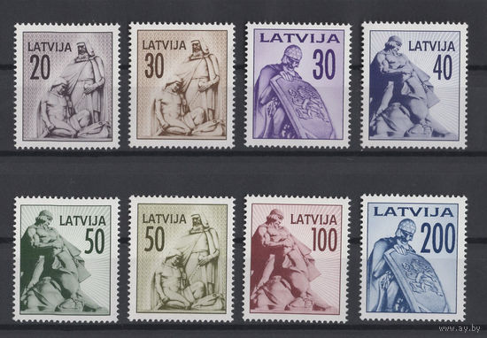 Латвия 1992 ** Стандарт, Памятники, часть серии 8 марок (Mi 327-334)
