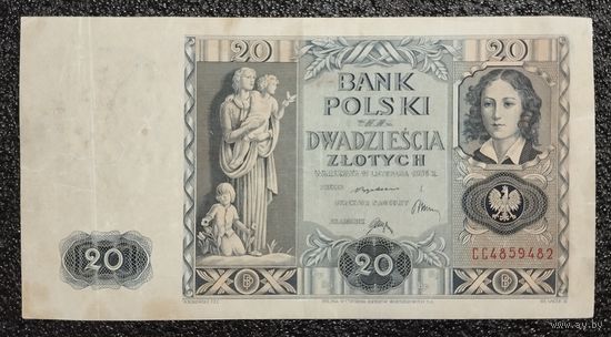 20 злотых Польша 1936 г.