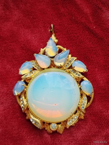 Старинная антикварная подвеска-кулон. 19 век. . Перламутр.