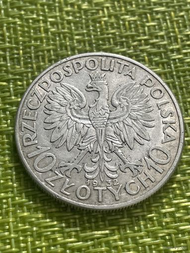 Польша 10 злотых 1932 г (  Ядвига )