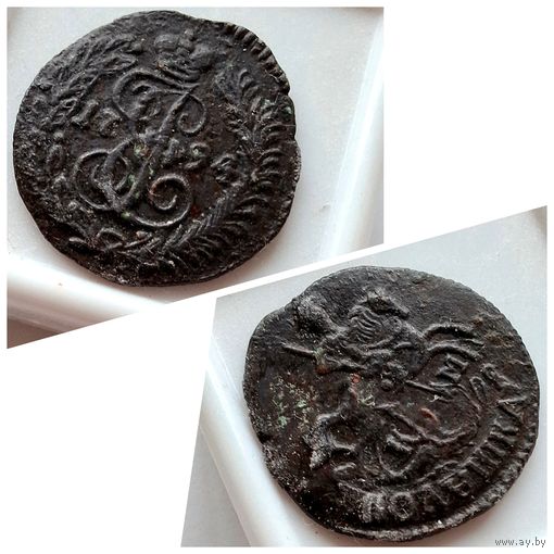 Редкость R1. Без обращения (XF+ AU) Биткин 852 R1 Полушка 1794 КМ, редкая монета Екатерины II, детализация, присутствует блеск! Отличная, в коллекцию!!!