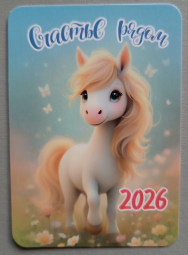 Счастье есть. Лошадка. Календарик, глянец, 2026