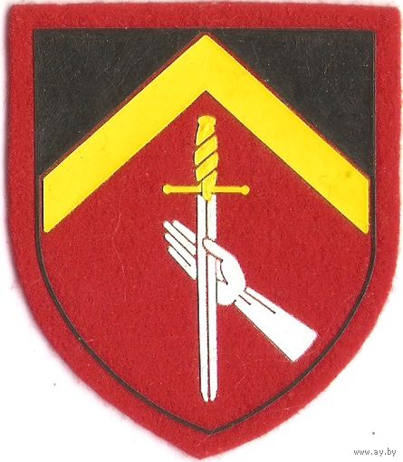 Нарукавный знак  командования тылового обеспечения сухопутных войск Бельгии