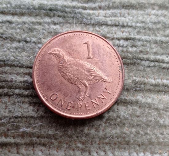 Werty71 Гибралтар 1 пенни 2012 птица куропатка
