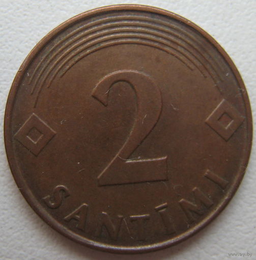 Латвия 2 сантима 2000 г.