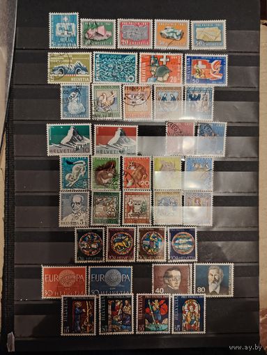 Лот гашенных полных серий Швейцарии