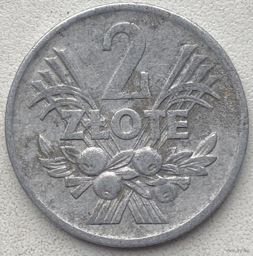 Польша 2 злотых 1973 г.