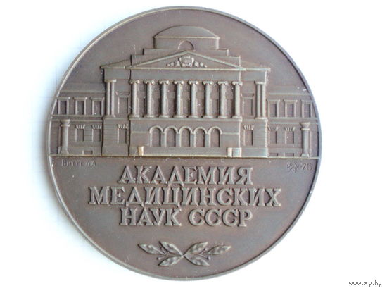 Медаль Академия медицинских наук СССР. 1976 год ММД