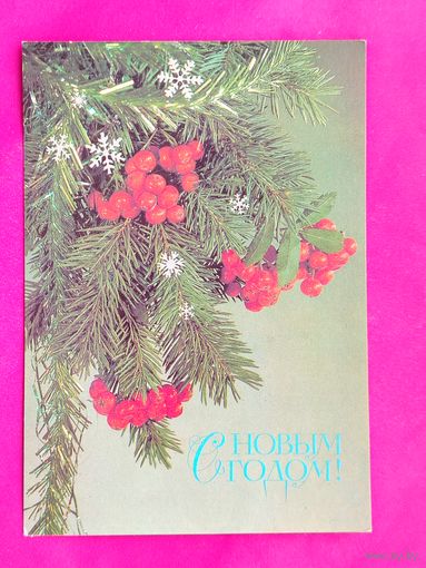 С новым годом! Чистая. 1987 года. Дергилев. 381.