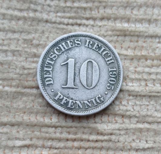 Werty71 Германия 10 пфеннигов 1905 А