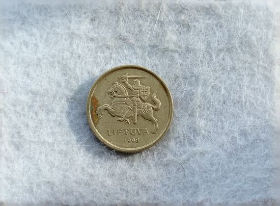 Werty71 Литва 10 центов 1998 Погоня