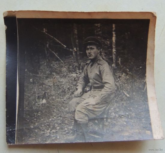 Фото военное "Лагерь", Венгрия, 1945 г.