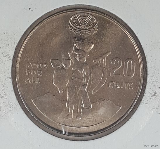 Соломоновы острова 20 центов 1995 ФАО