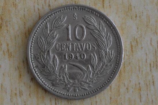 Чили 10 сентаво 1940