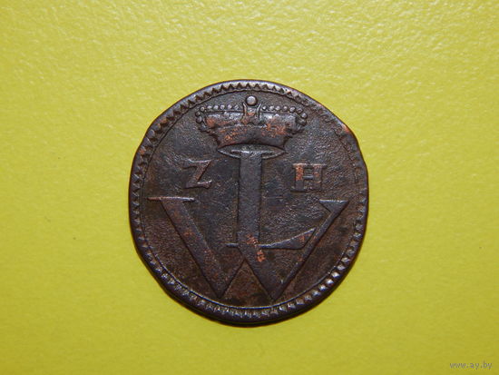 Германия. 1 геллер 1757, Гессен - Кассель. Торг.