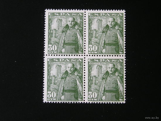 Испания 1948 Генерал Франко, Кастилья де ля Мота, квартблок