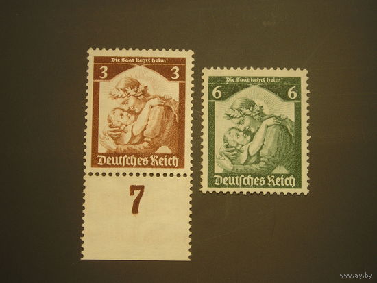 Германия 1935 Саар х 2
