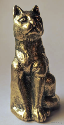 Колокольчик Кот Бронза