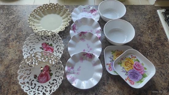 Очаровательная посуда для сервировки пластик. Все за 35,00