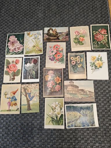 Открытки 40-50е года Европа