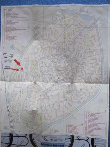 Карта Брюгге