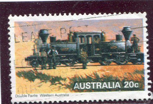 Австралия. Железные дороги. Паровоз