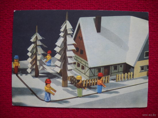 Поздравляем! ГДР. Чистая. 1966 г.