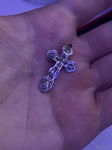 Царский серебренный крест