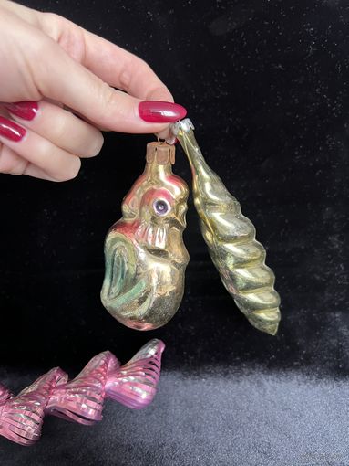 Елочная игрушка Петух Петушок СССР цена за все К.18